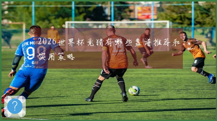 2026世界杯竞猜有哪些靠谱推荐和实用策略